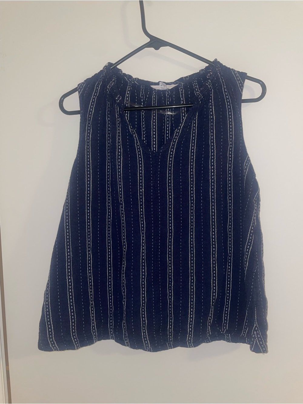 time & tru blouse navy blouse
